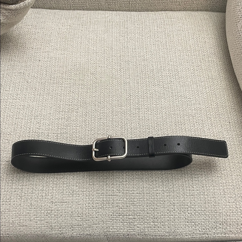 Classic Black Leather Belt